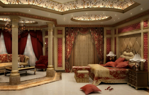 отделка многоуровневого потолка из гипсокартона с подсветкой