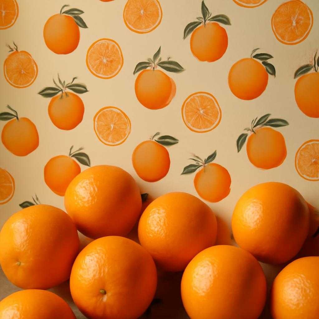 апельсиновые обои
