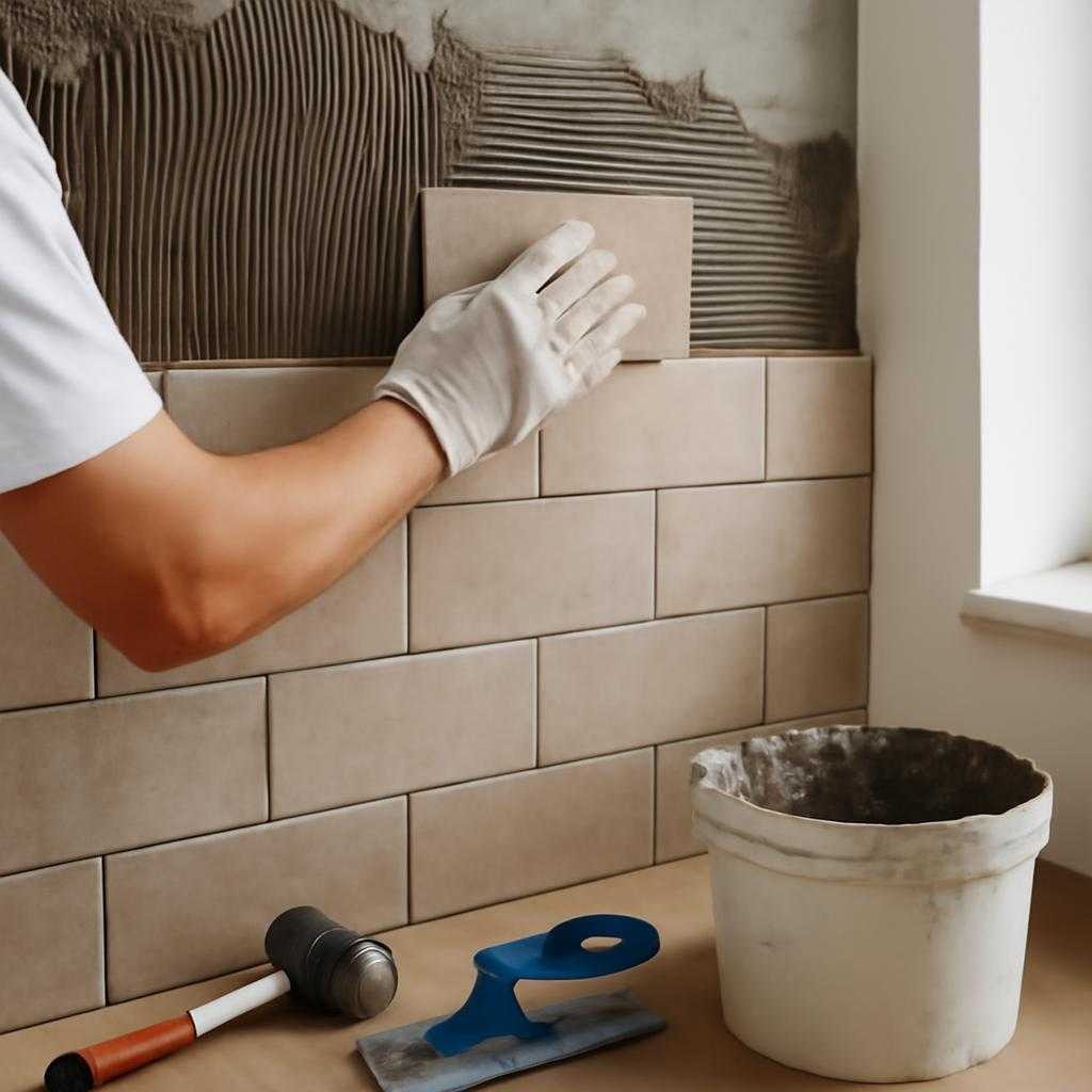 декорирование стен плиткой