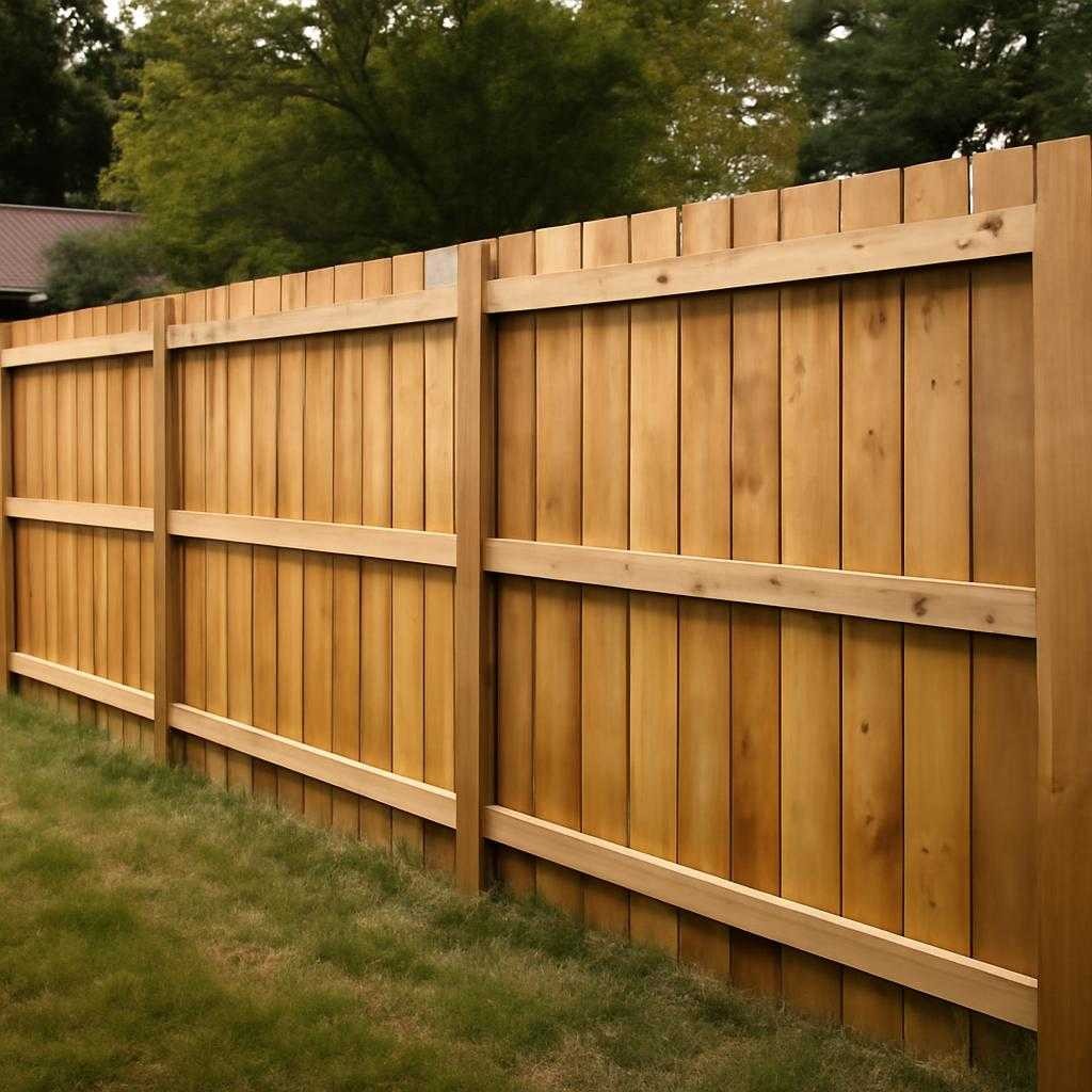 деревянный забор