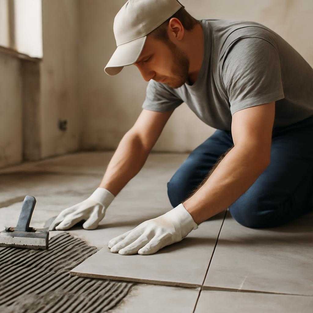 монтаж плитки