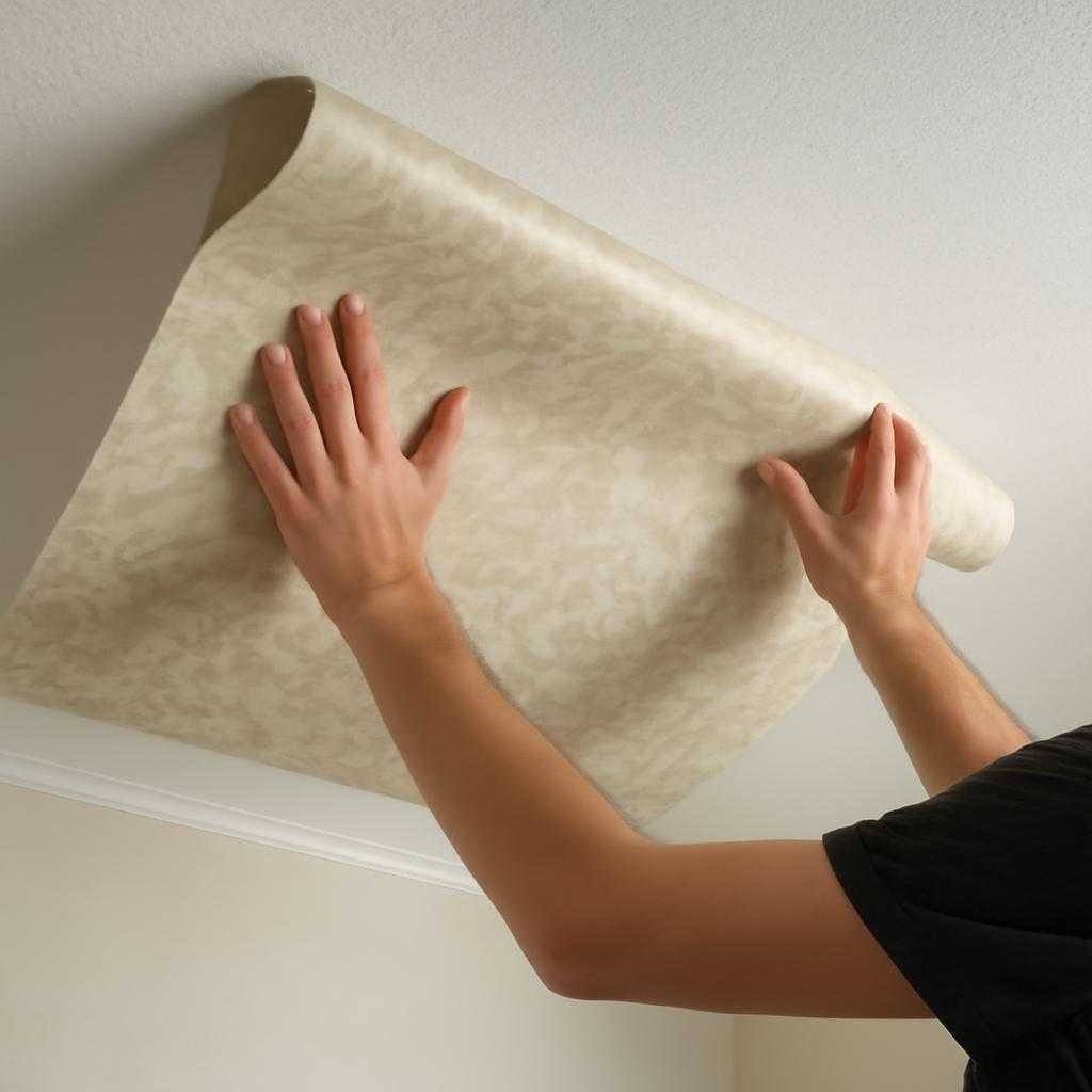 обои на потолок