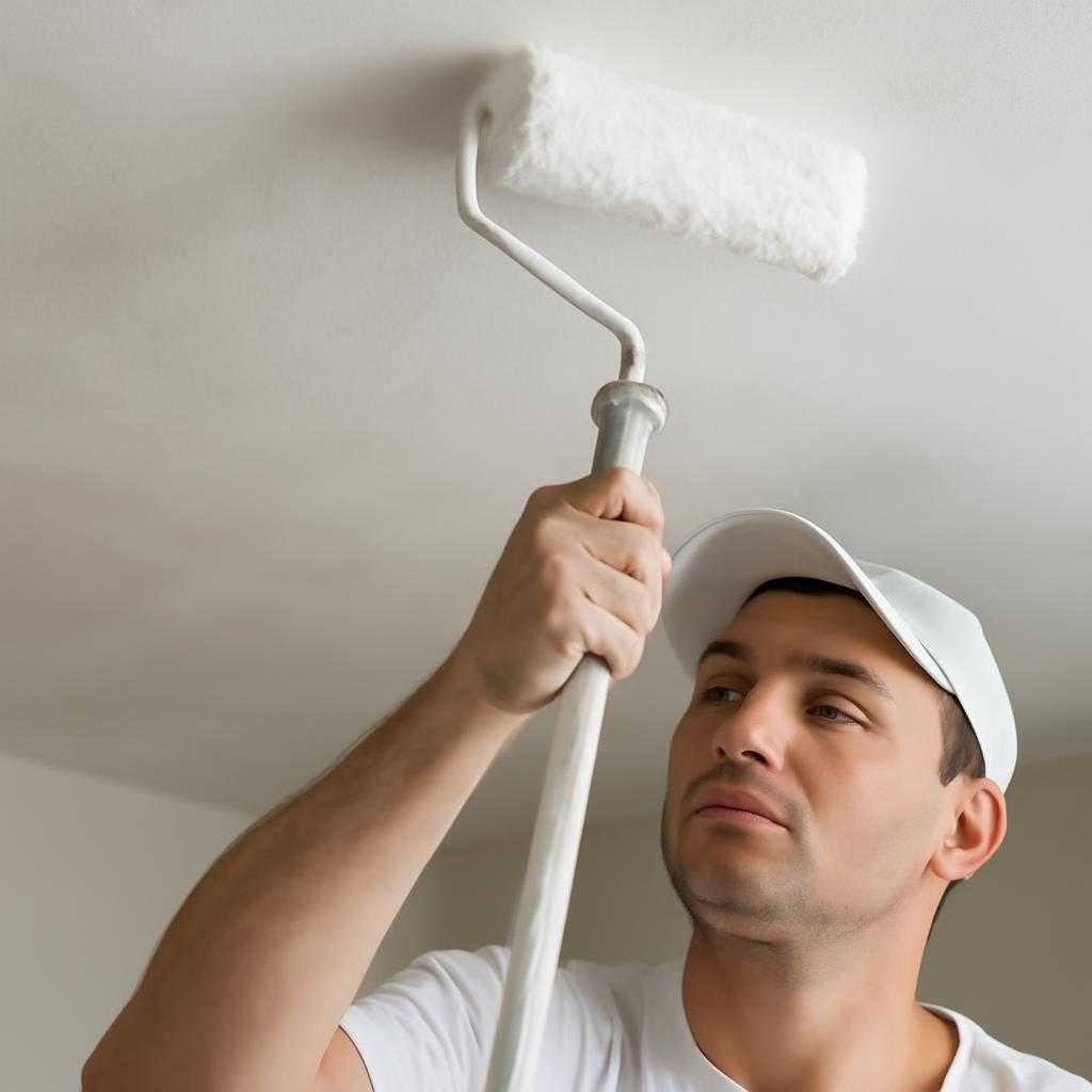 побелка потолка