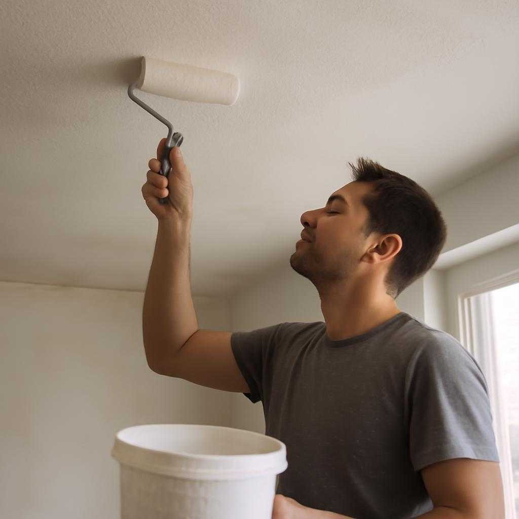 побелка потолка