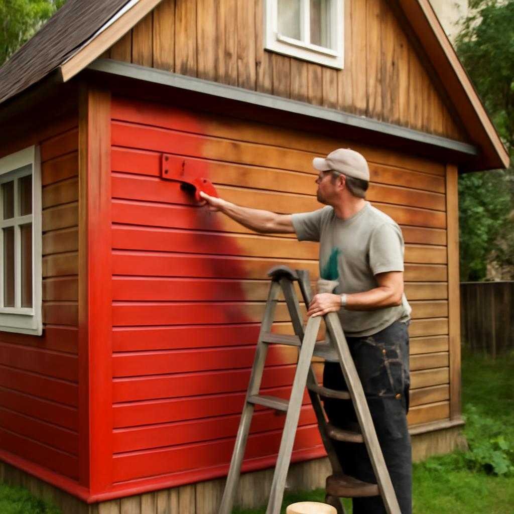 покраска дачи