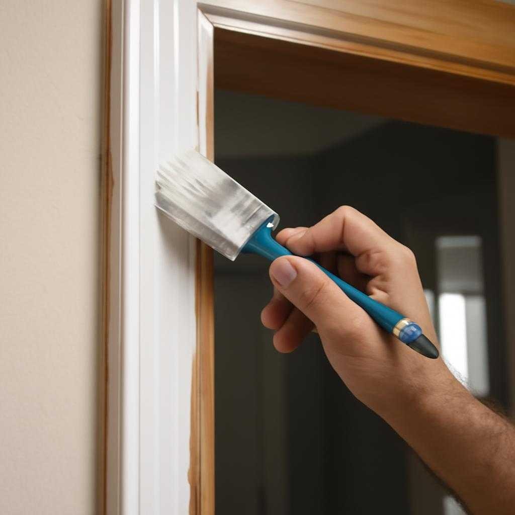 покраска дверной коробки