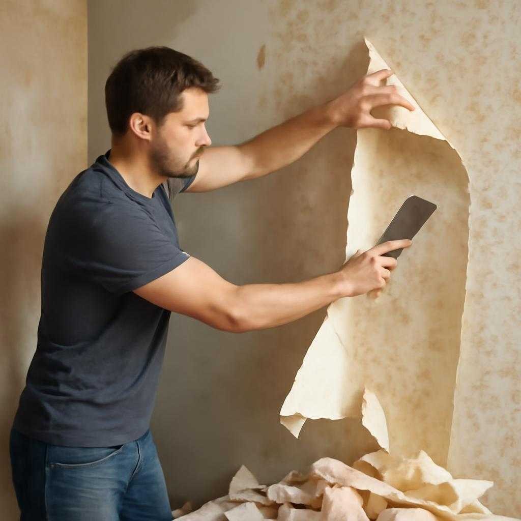 удаление обоев