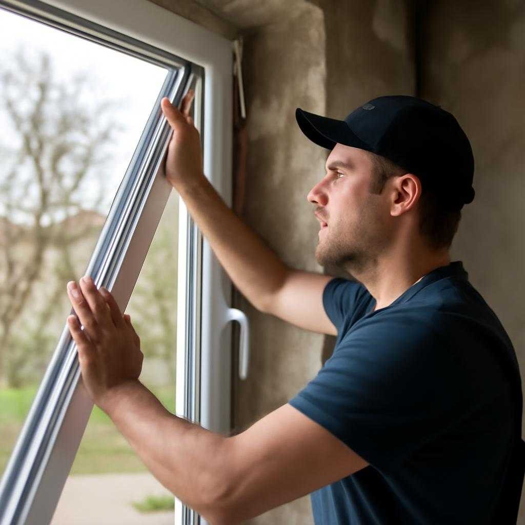 установка пластикового окна