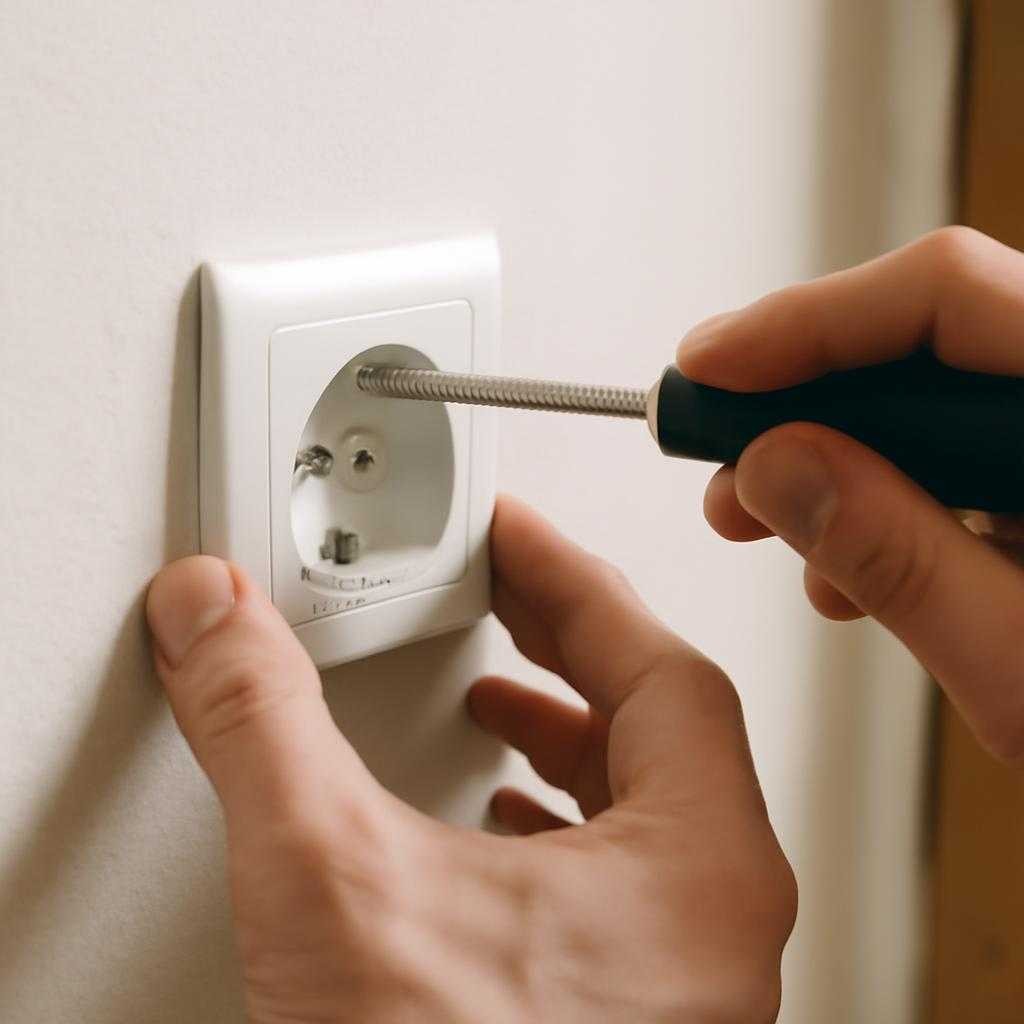 установка розетки