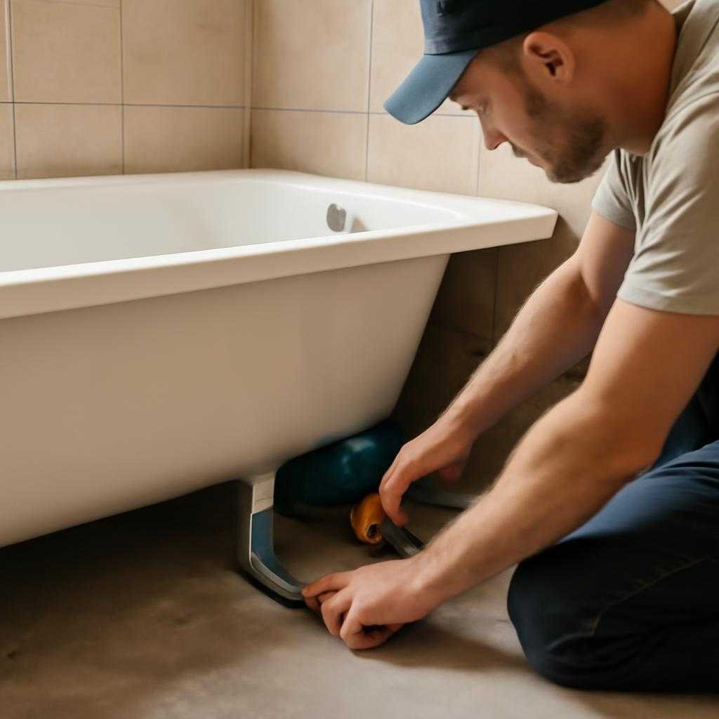 закрепить ванну