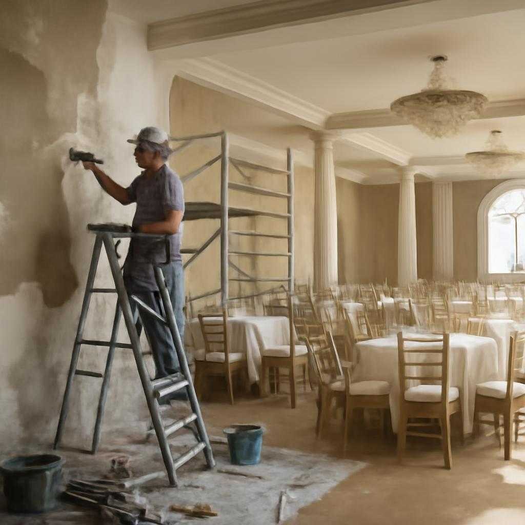 косметический ремонт банкетного зала