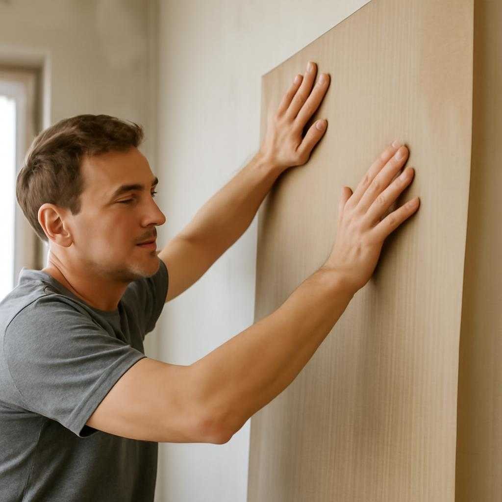 оклеивание стен тканью