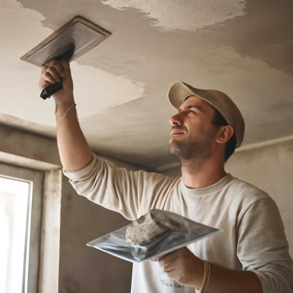 оштукатуривание потолка