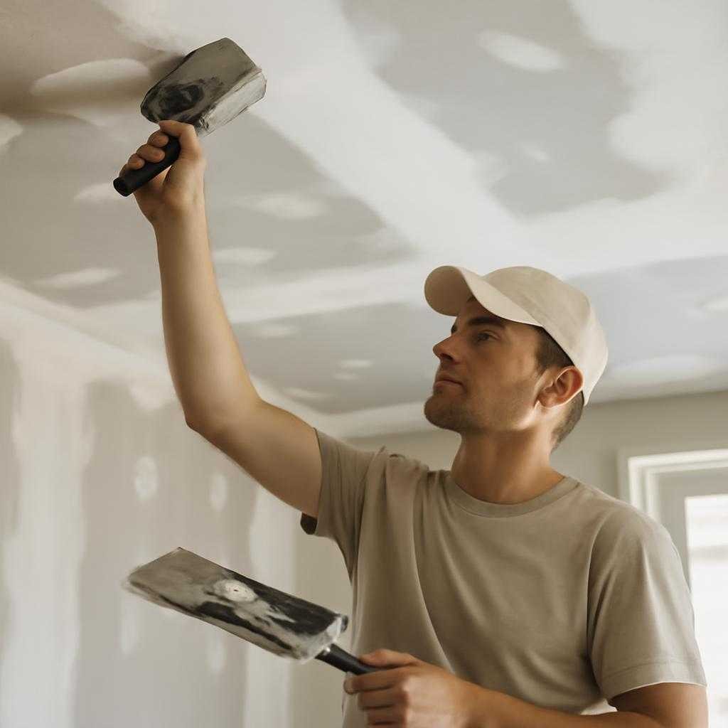 подготовка потолка