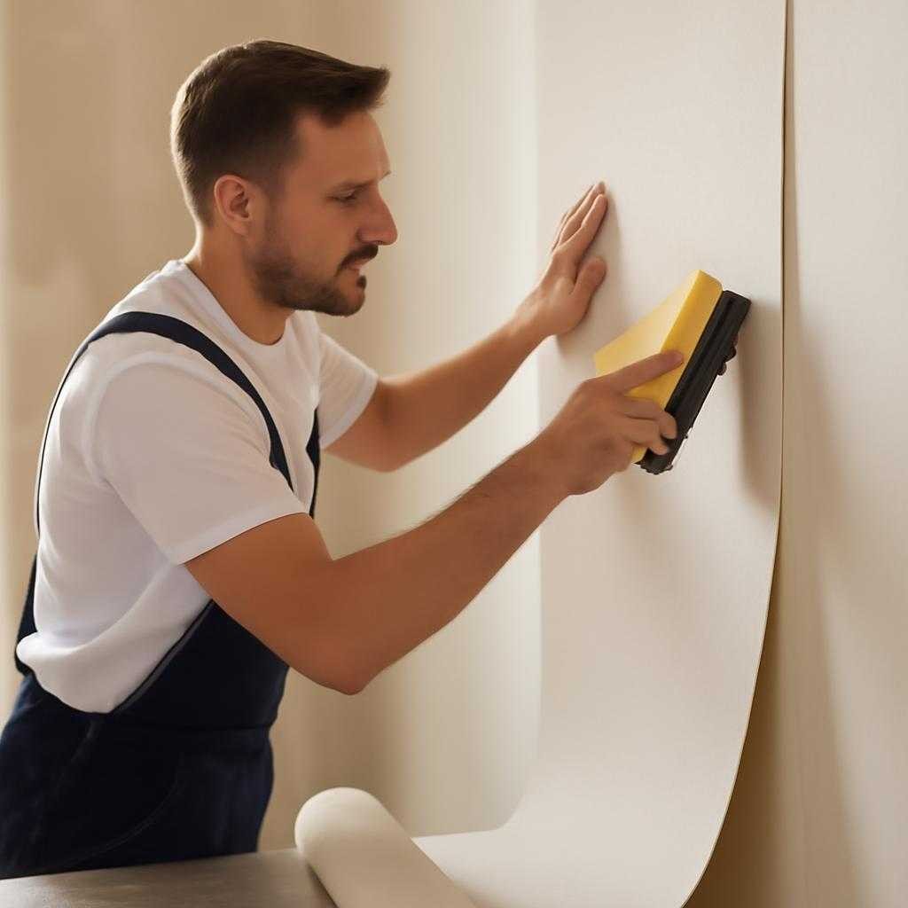 поклейка обоев