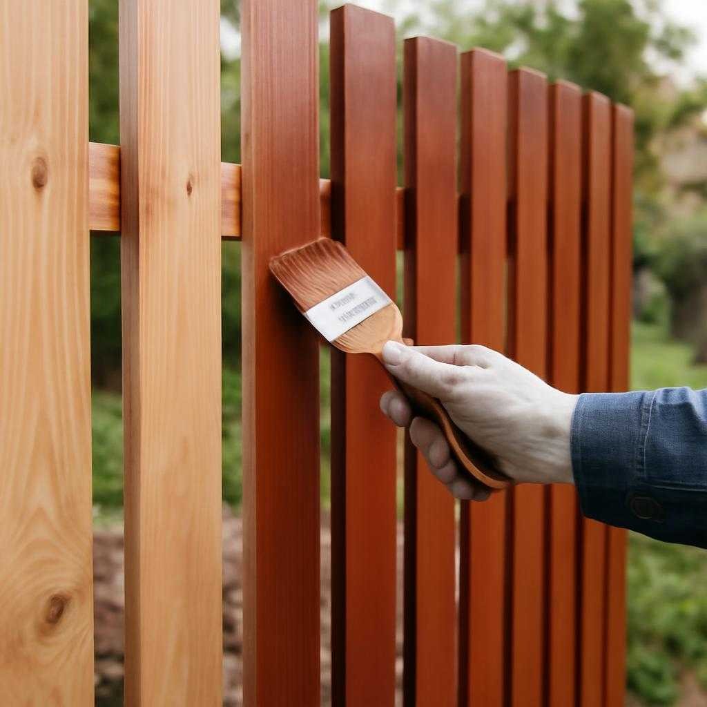 покраска забора