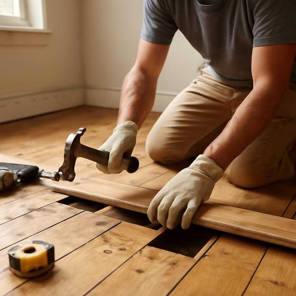 ремонт деревянного пола