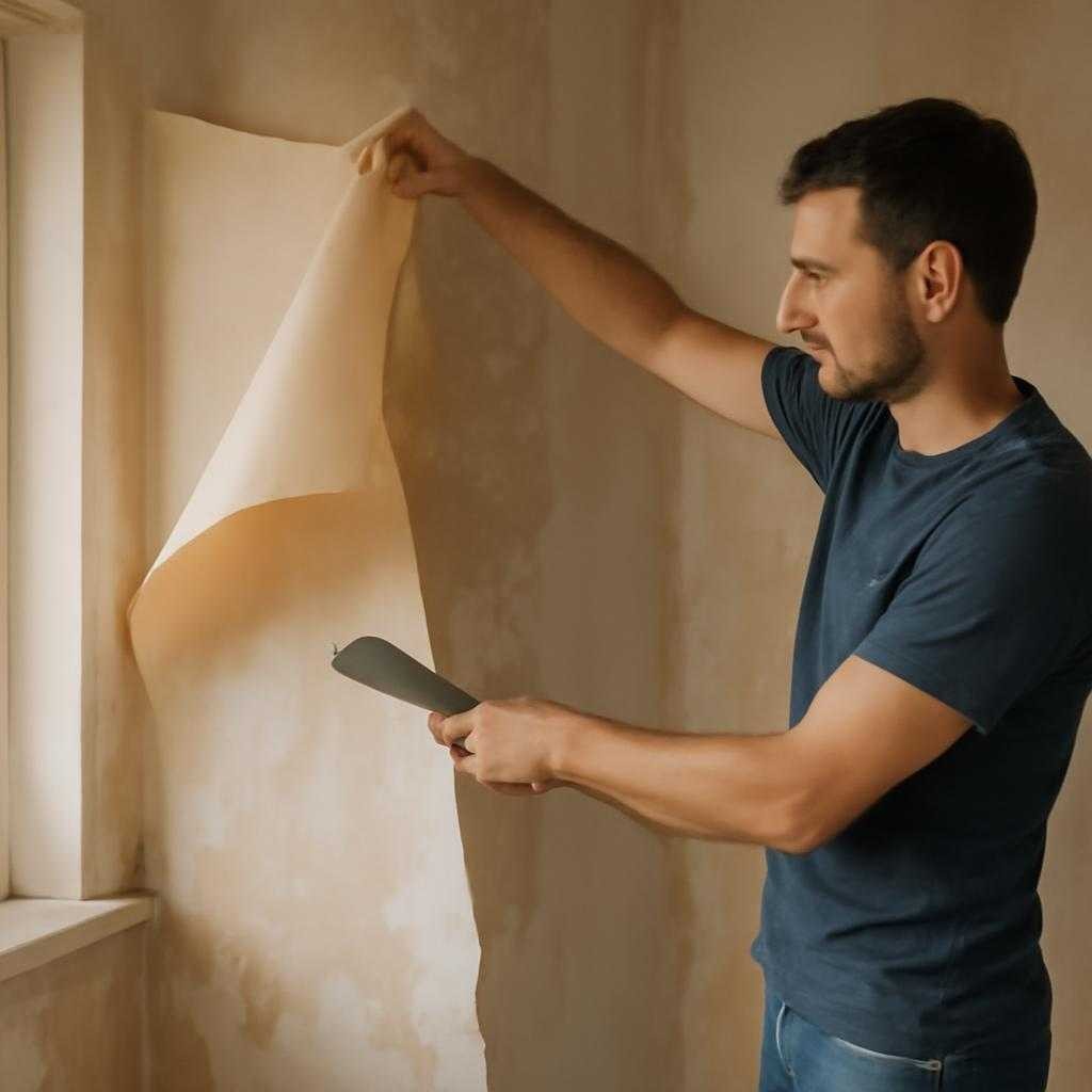 снятие обоев