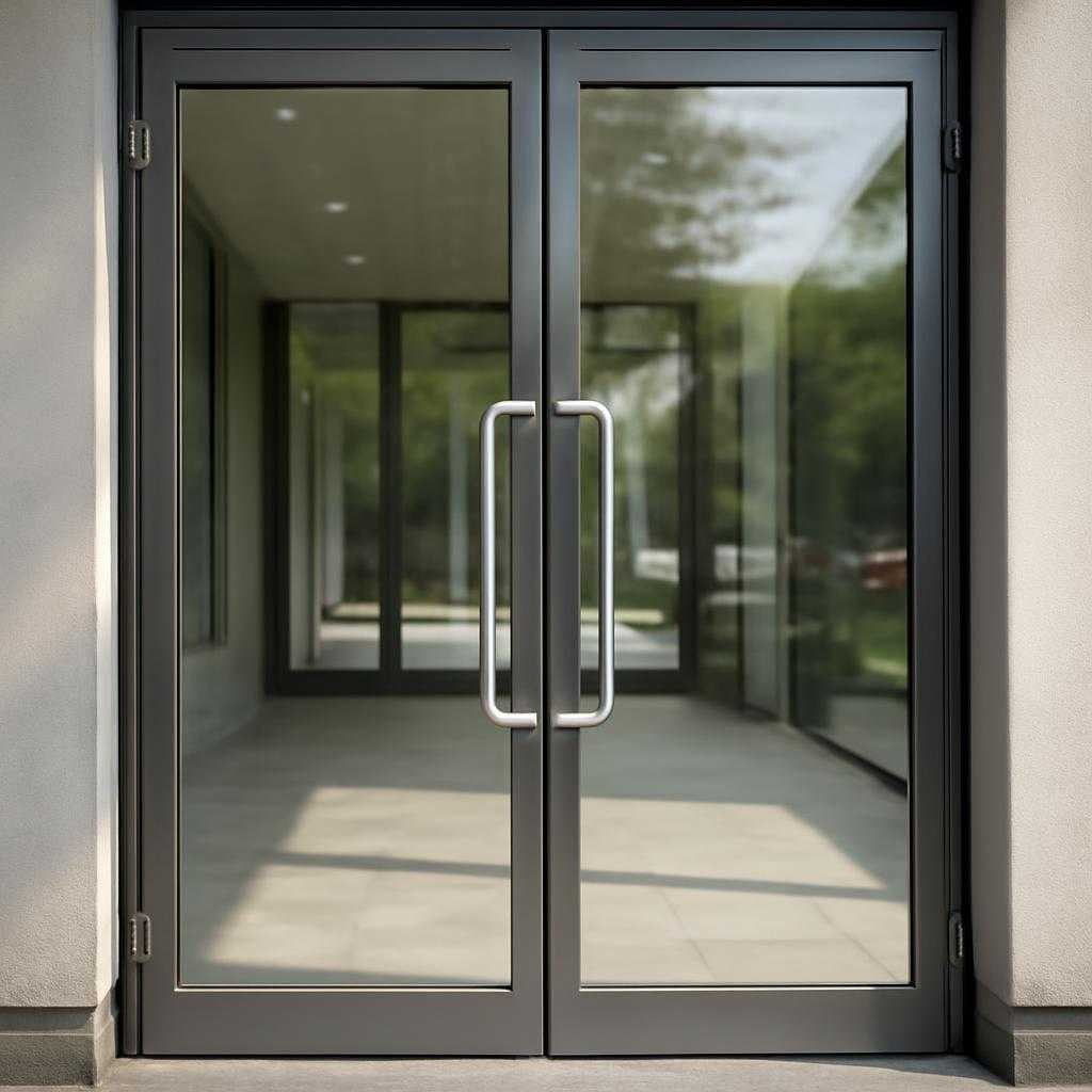 стеклянные двери