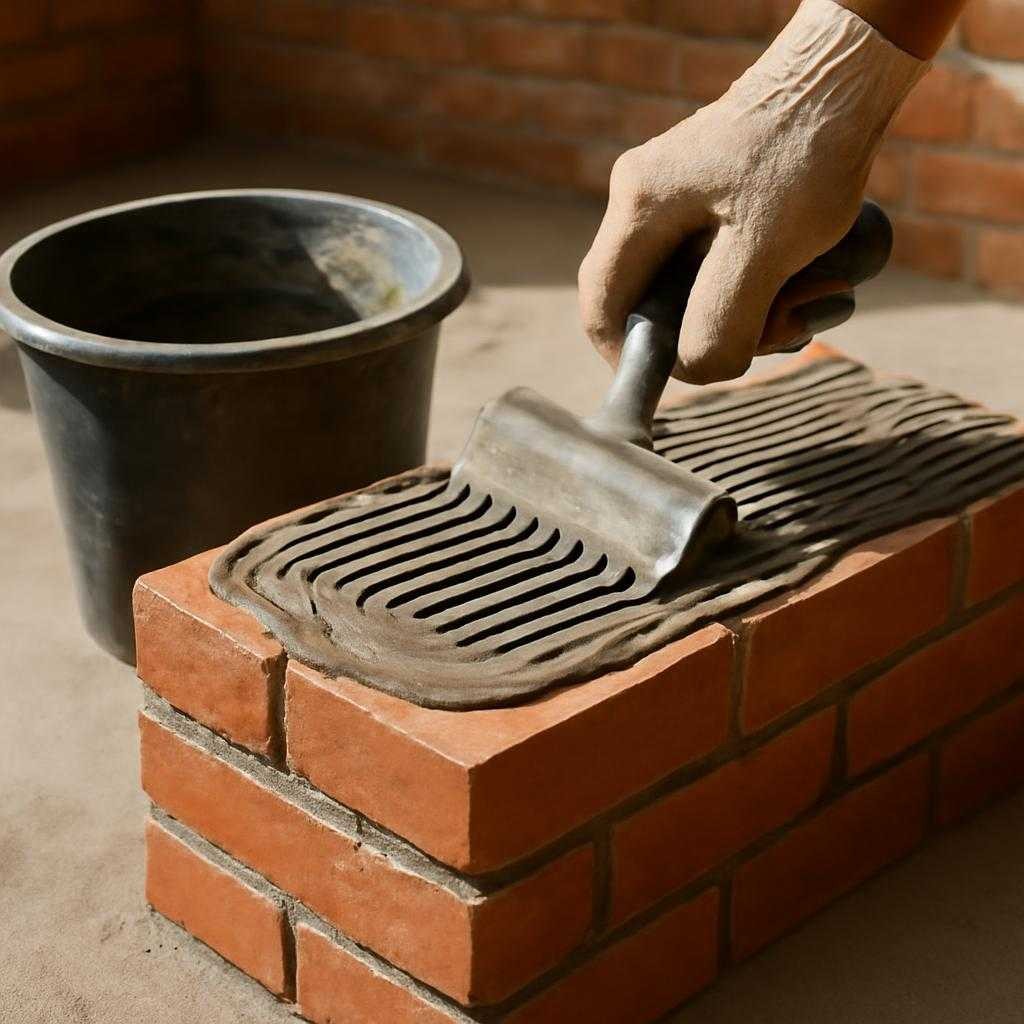 плиточный клей для кирпичного подиума